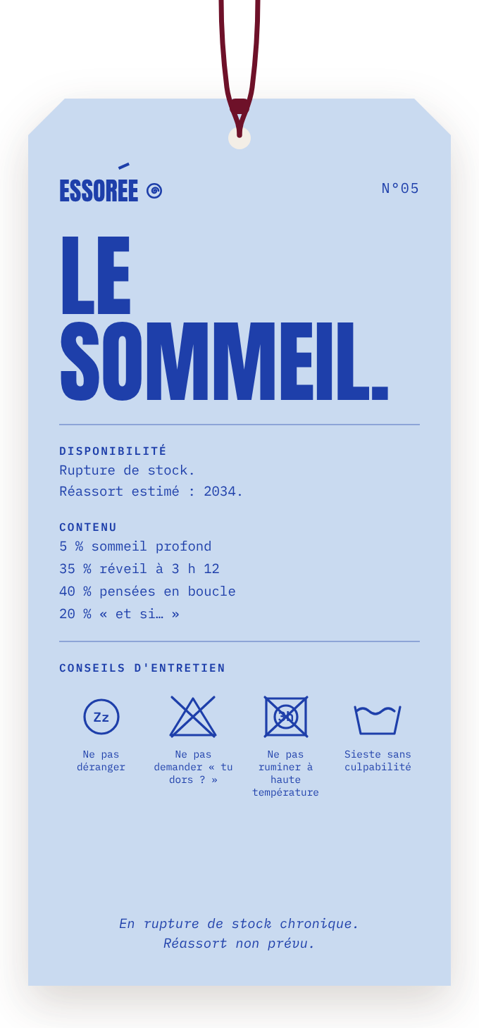 Carte Le sommeil